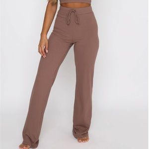SMALL WHITE FOX BOUTIQUE ADORE YOU RIBBED PANTS